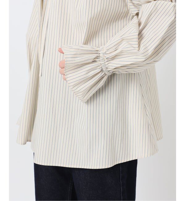 SLOBE IENA「《追加》タイプライターフリルブラウス」|シャツ・ブラウス|