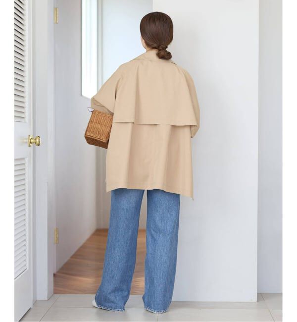 IENA「《新色あり/追加4/洗濯機洗い可》ポプリンオーバーショートコート」|その他|