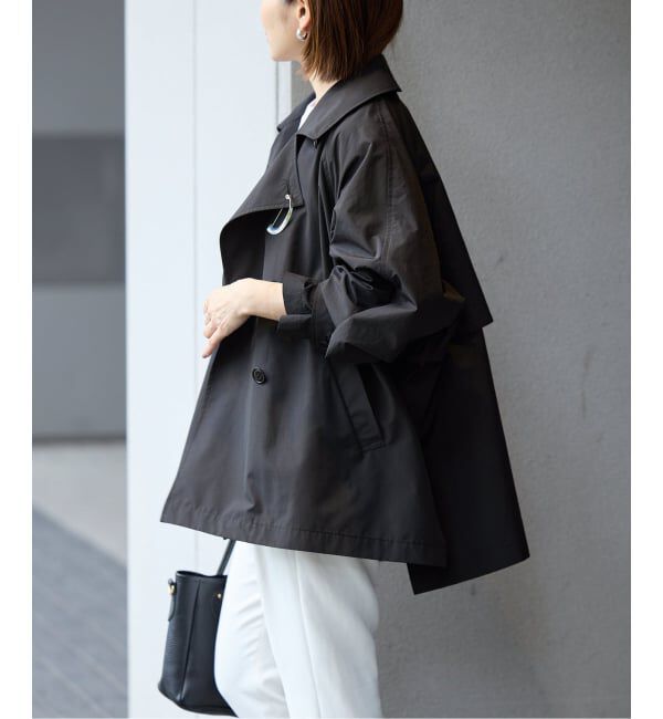 IENA「《新色あり/追加4/洗濯機洗い可》ポプリンオーバーショートコート」|その他|