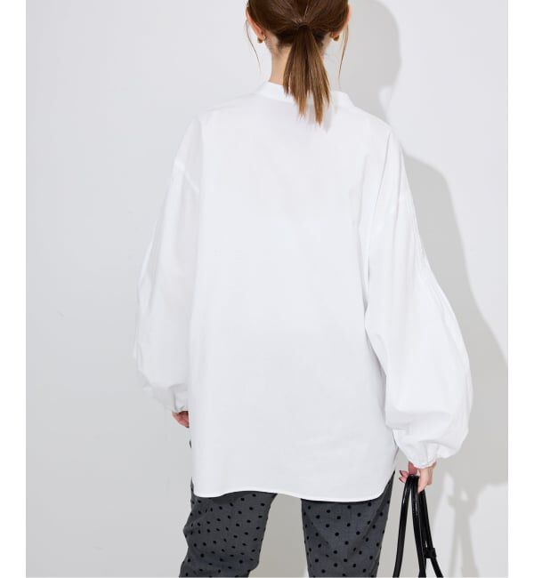 SLOBE IENA「《WEB限定/追加2》ピンタックバルーンスリーブブラウス」|シャツ・ブラウス|