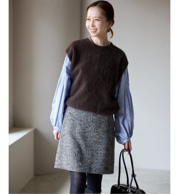 SLOBE IENA「《WEB限定/追加2》ピンタックバルーンスリーブブラウス」|シャツ・ブラウス|