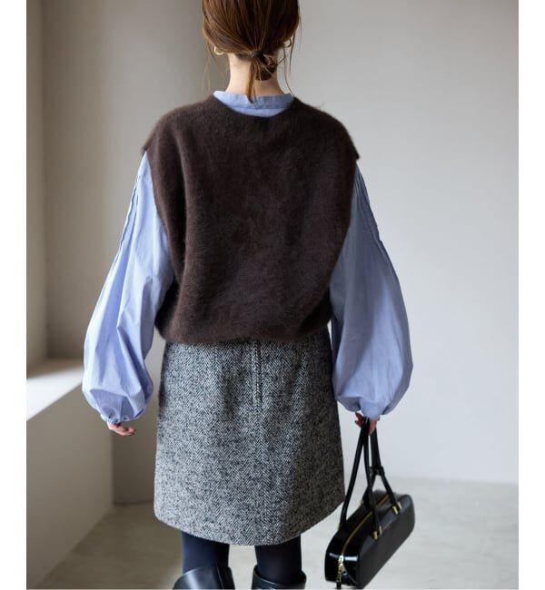 SLOBE IENA「《WEB限定/追加2》ピンタックバルーンスリーブブラウス」|シャツ・ブラウス|