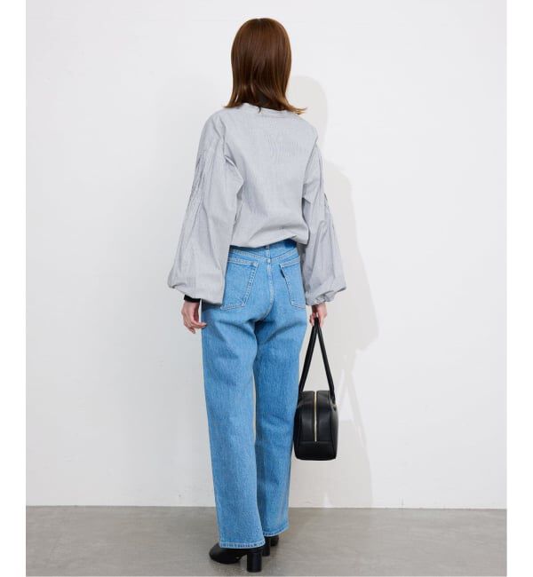 SLOBE IENA「《WEB限定/追加2》ピンタックバルーンスリーブブラウス」|シャツ・ブラウス|