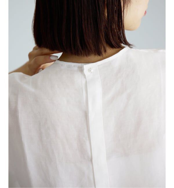 IENA「《新色/WEB限定/追加2》ラミーリヨセルノーカラーブラウス」|シャツ・ブラウス|