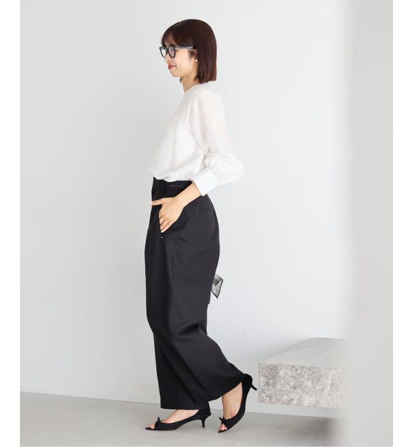 IENA「《新色/WEB限定/追加2》ラミーリヨセルノーカラーブラウス」|シャツ・ブラウス|