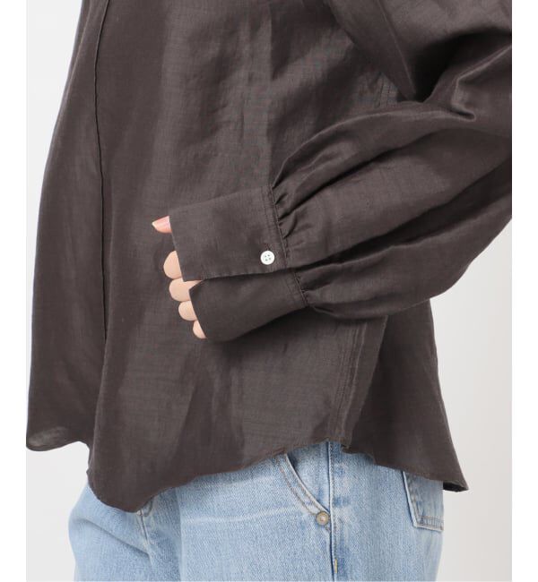 IENA「《新色/WEB限定/追加2》ラミーリヨセルノーカラーブラウス」|シャツ・ブラウス|