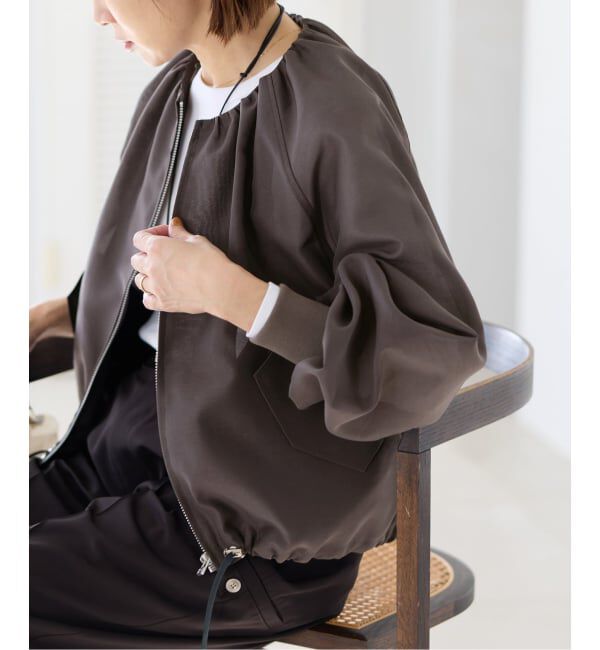 IENA「《新色あり/追加2》ウォッシャブル シアーノーカラーブルゾン」|その他|