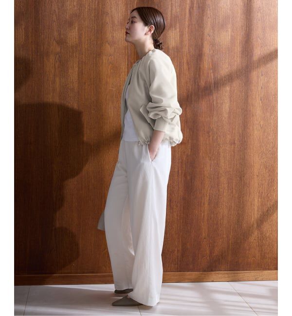 IENA「《新色あり/追加2》ウォッシャブル シアーノーカラーブルゾン」|その他|