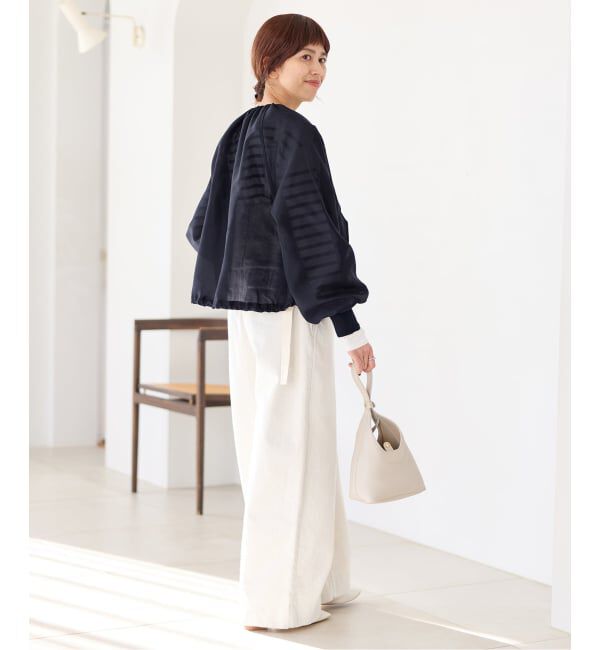 IENA「《新色あり/追加2》ウォッシャブル シアーノーカラーブルゾン」|その他|