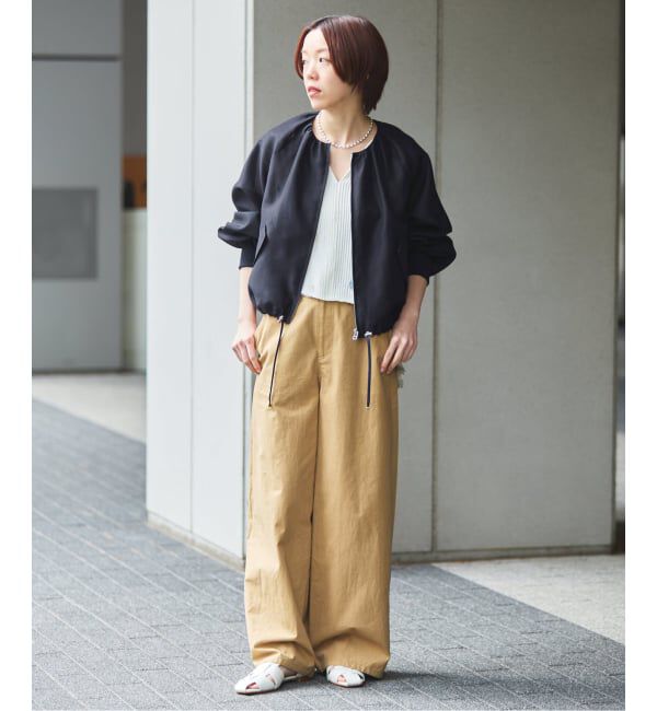 IENA「《新色あり/追加2》ウォッシャブル シアーノーカラーブルゾン」|その他|