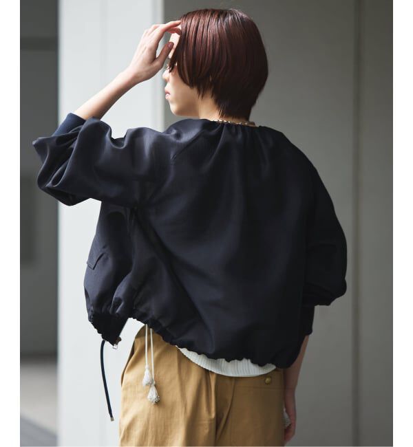 IENA「《新色あり/追加2》ウォッシャブル シアーノーカラーブルゾン」|その他|