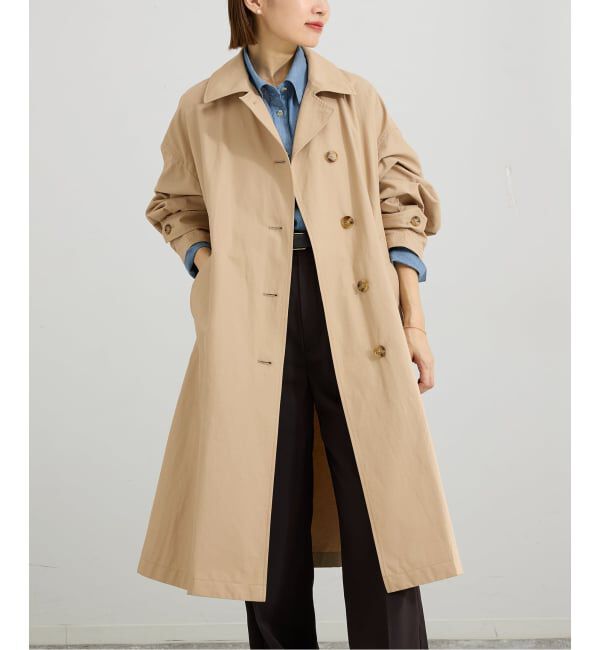 IENA「撥水ステンカラーコート」|ステンカラーコート|