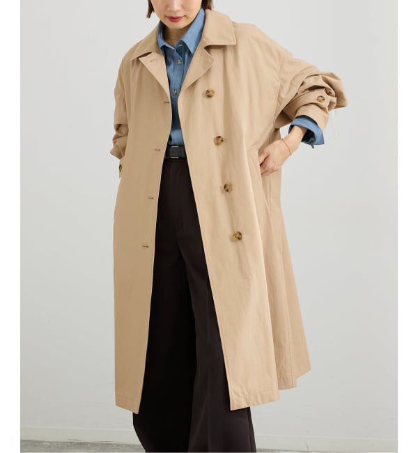 IENA「撥水ステンカラーコート」|ステンカラーコート|