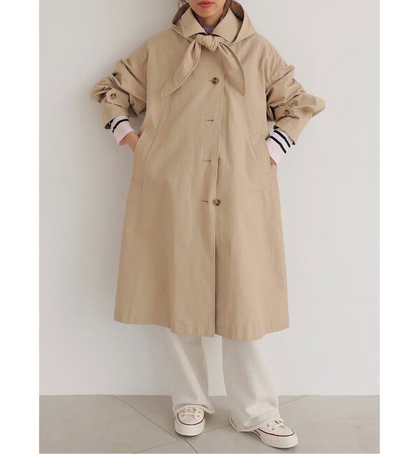 IENA「撥水ステンカラーコート」|ステンカラーコート|