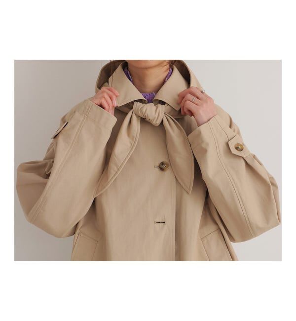 IENA「撥水ステンカラーコート」|ステンカラーコート|