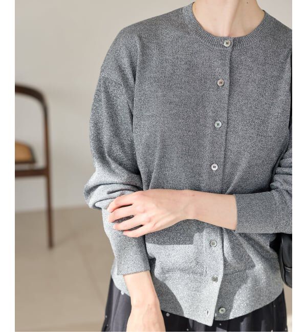 IENA「《新色あり/追加2》LEVITAロングスリーブカーディガン」|カーディガン|