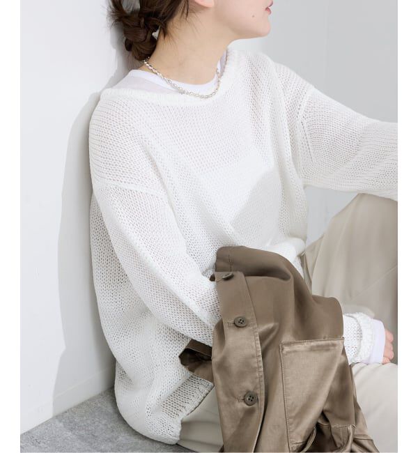 IENA「ギマコットンプルオーバー」|ニット・セーター|