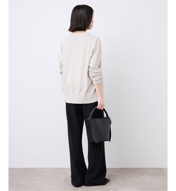 SLOBE IENA「《シリーズあり》コットンキュプラクルーネックカーディガン」|カーディガン|