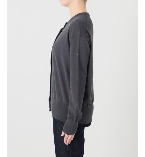 SLOBE IENA「《シリーズあり》コットンキュプラクルーネックカーディガン」|カーディガン|