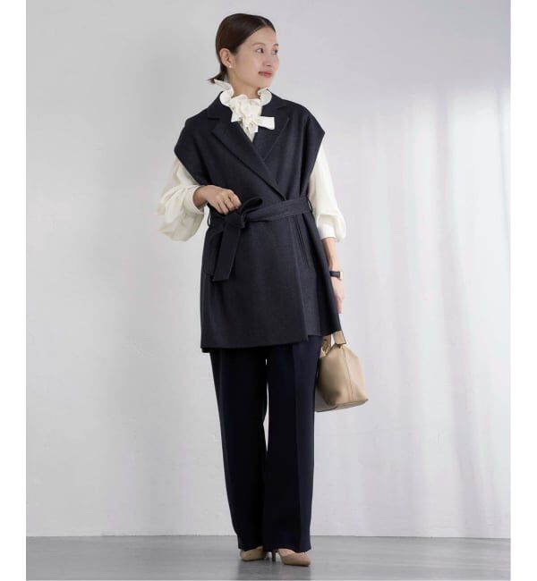 IENA「《追加》&NAVYシアーボウタイブラウス」|シャツ・ブラウス|