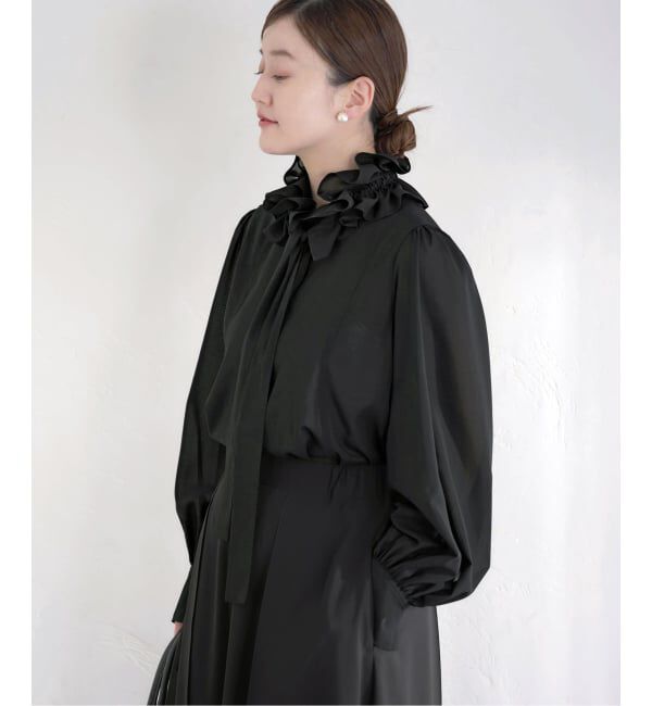 IENA「《追加》&NAVYシアーボウタイブラウス」|シャツ・ブラウス|