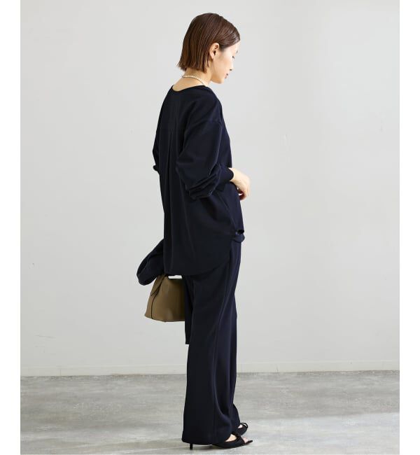 IENA「《セットアップ対応》カットジョーゼットVネックプルオーバー」|シャツ・ブラウス|