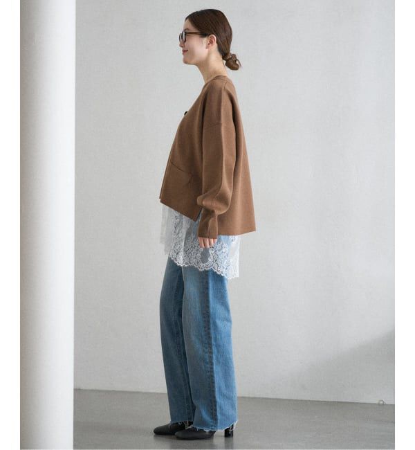 IENA「《追加2》Heriter/エリテ リバーレースキャミソール」|シャツ・ブラウス|