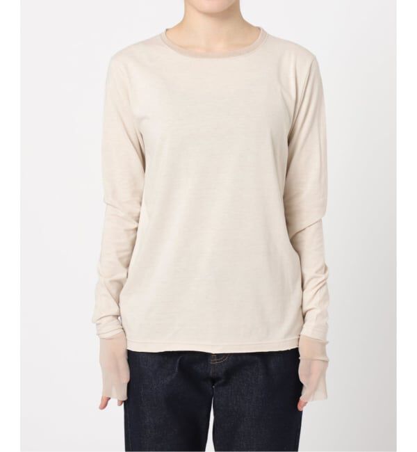 SLOBE IENA「《追加6》レイヤードスリーブロンTEE」|Tシャツ・カットソー|