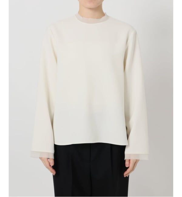 VERMEIL par iena「《WEB限定/追加》Minimal Double Cross ブラウス」|シャツ・ブラウス|