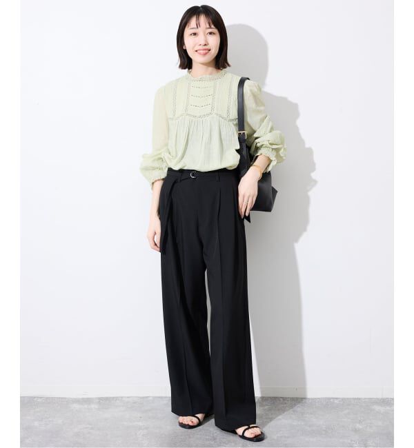 SLOBE IENA「マニーレースブラウス」|シャツ・ブラウス|