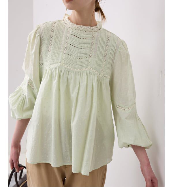 SLOBE IENA「マニーレースブラウス」|シャツ・ブラウス|