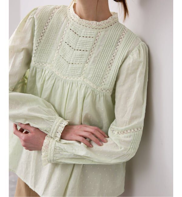SLOBE IENA「マニーレースブラウス」|シャツ・ブラウス|