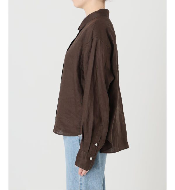 IENA「リネンワイドショートシャツ」|シャツ・ブラウス|