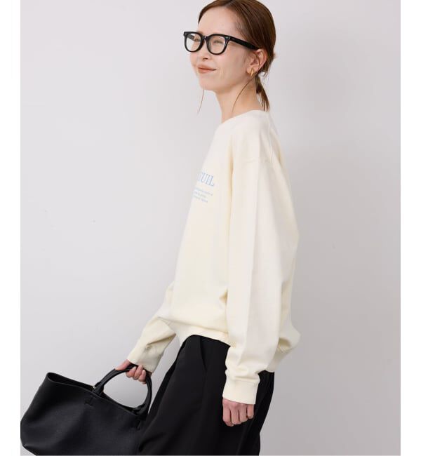 SLOBE IENA「フラッフィーテリービンテージロゴ ロングスリーブ TEE」|スウェット・ジャージ|