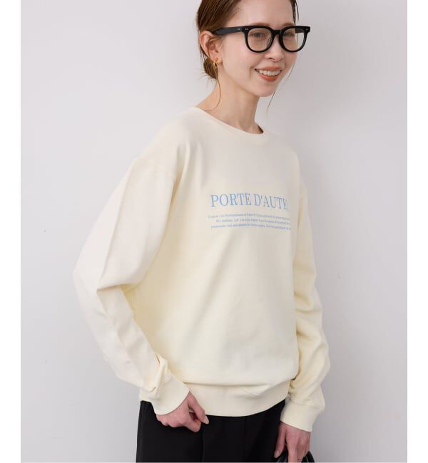 SLOBE IENA「フラッフィーテリービンテージロゴ ロングスリーブ TEE」|スウェット・ジャージ|