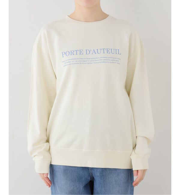 SLOBE IENA「フラッフィーテリービンテージロゴ ロングスリーブ TEE」|スウェット・ジャージ|