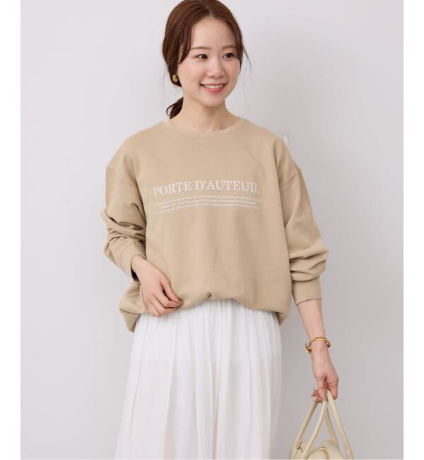 SLOBE IENA「フラッフィーテリービンテージロゴ ロングスリーブ TEE」|スウェット・ジャージ|