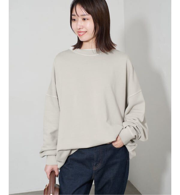 SLOBE IENA「《WEB限定/追加2予約》ビックシルエットピグメント裏毛プルオーバー」|スウェット・ジャージ|