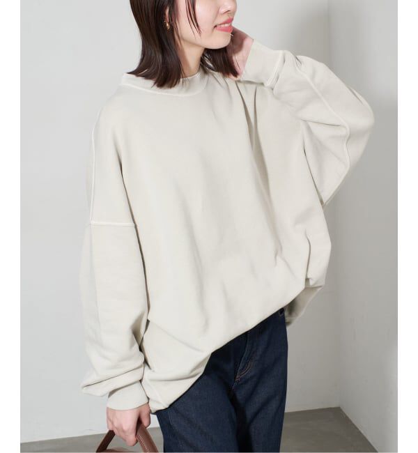 SLOBE IENA「《WEB限定/追加2予約》ビックシルエットピグメント裏毛プルオーバー」|スウェット・ジャージ|