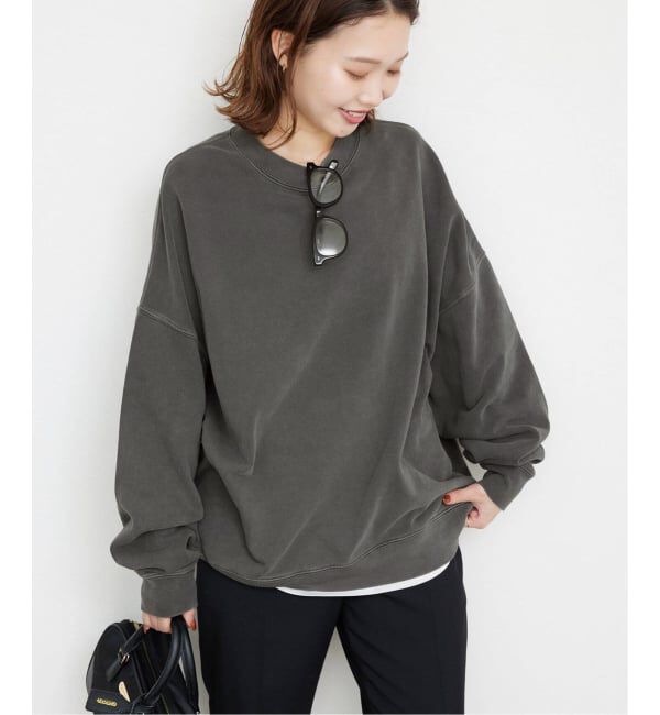 SLOBE IENA「《WEB限定/追加2予約》ビックシルエットピグメント裏毛プルオーバー」|スウェット・ジャージ|