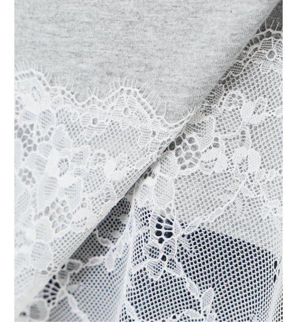 SLOBE IENA「《追加》レースコンビカットソー2」|Tシャツ・カットソー|