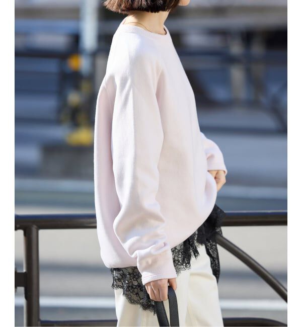 SLOBE IENA「《追加》レースコンビカットソー2」|Tシャツ・カットソー|