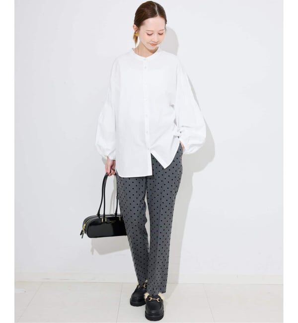 SLOBE IENA「《WEB限定/追加3予約》ピンタックバルーンスリーブブラウス」|シャツ・ブラウス|