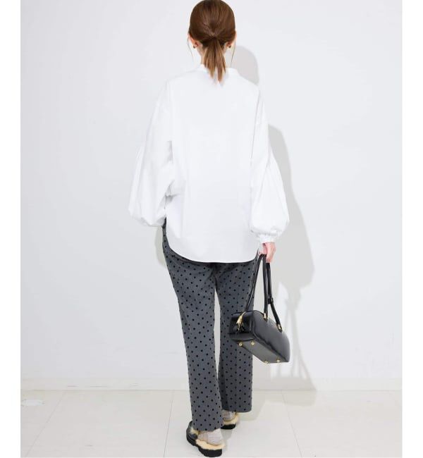 SLOBE IENA「《WEB限定/追加3予約》ピンタックバルーンスリーブブラウス」|シャツ・ブラウス|