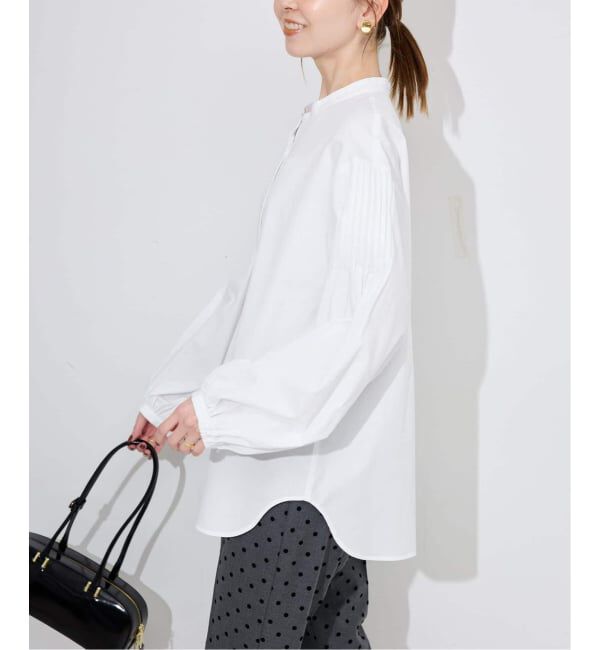SLOBE IENA「《WEB限定/追加3予約》ピンタックバルーンスリーブブラウス」|シャツ・ブラウス|
