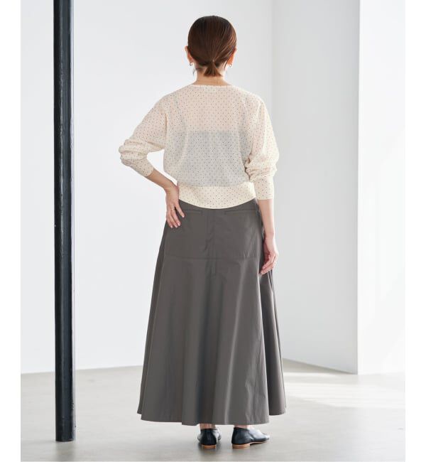 IENA「《予約》フロッキードットミニカーディガン」|カーディガン|