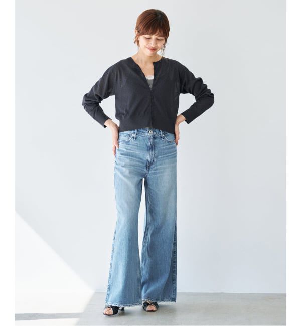 IENA「《予約》フロッキードットミニカーディガン」|カーディガン|