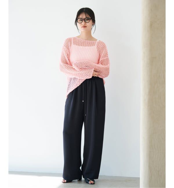 IENA「《予約》ギマメッシュプルオーバー」|ニット・セーター|