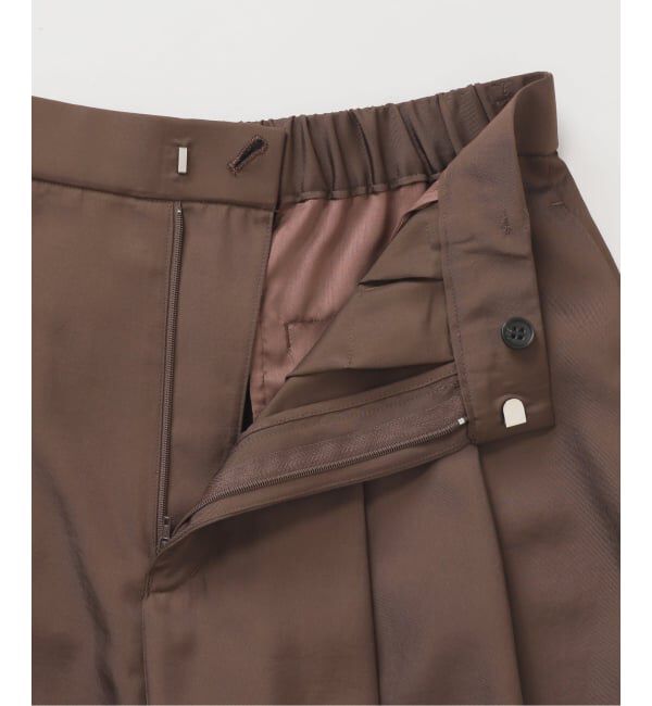 IENA「《洗濯機洗い可/予約》UVカット/接触冷感 ツイルコクーンスラックス」|スラックス|