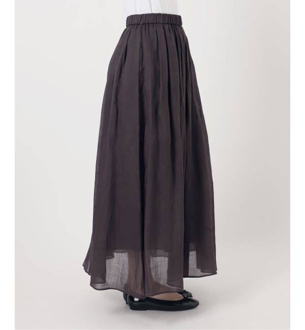 IENA「《セットアップ対応/予約》ラミータックギャザースカート」|スカート|